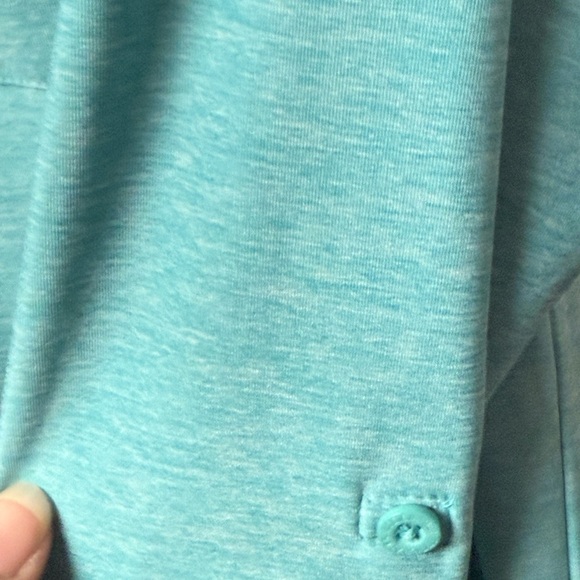 Eddie Bauer Women’s Button Down Shirt Teal Long Sleeve Travel Workwear S - Picture 2 of 8